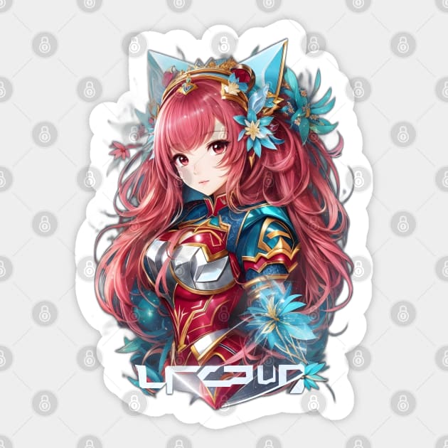 Cetus Odyssey: Extraordinary AI Anime Character Art Adventure Sticker by artbydikidwipurnama